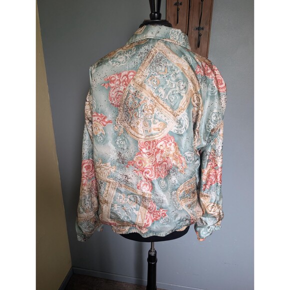 Vintage 80s Windbreaker Track Jacket By Jennifer Moore - Picture 7 of 10